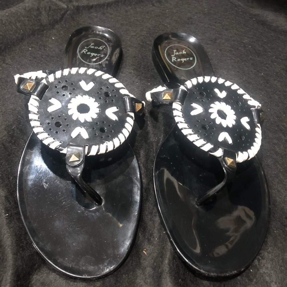 Jack Rogers patent leather slides